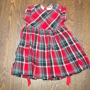 Plaid Red and Black Kids Formal Dress